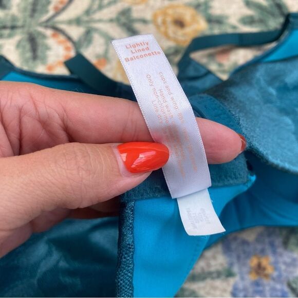 Cacique Lightly Lined Balconette Bra 38DD blue - Picture 9 of 10